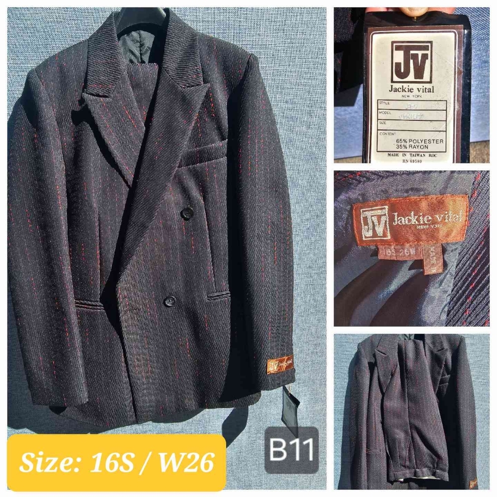 2 Piece Boys Suit | Brand:  J. Vital | Color:  -Black | RRR Apparel
